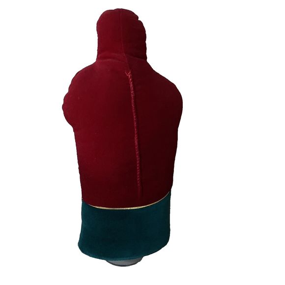 Woof & Poof Velveteen Christmas Stuffed Santa Musical VTG 1994 Handmade 14” - Picture 2 of 6